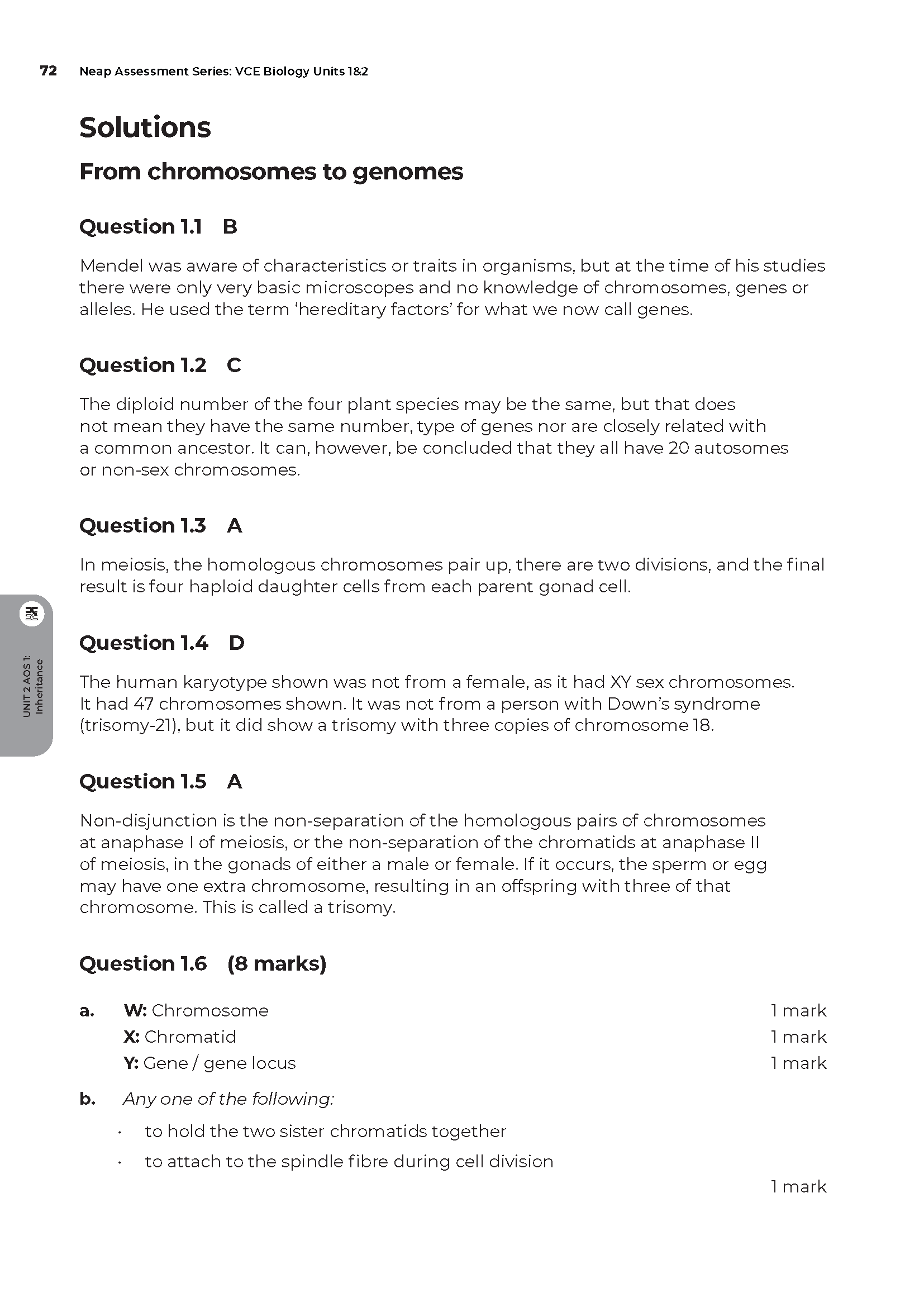 Neap Assessment Series: VCE Biology Units 1&2