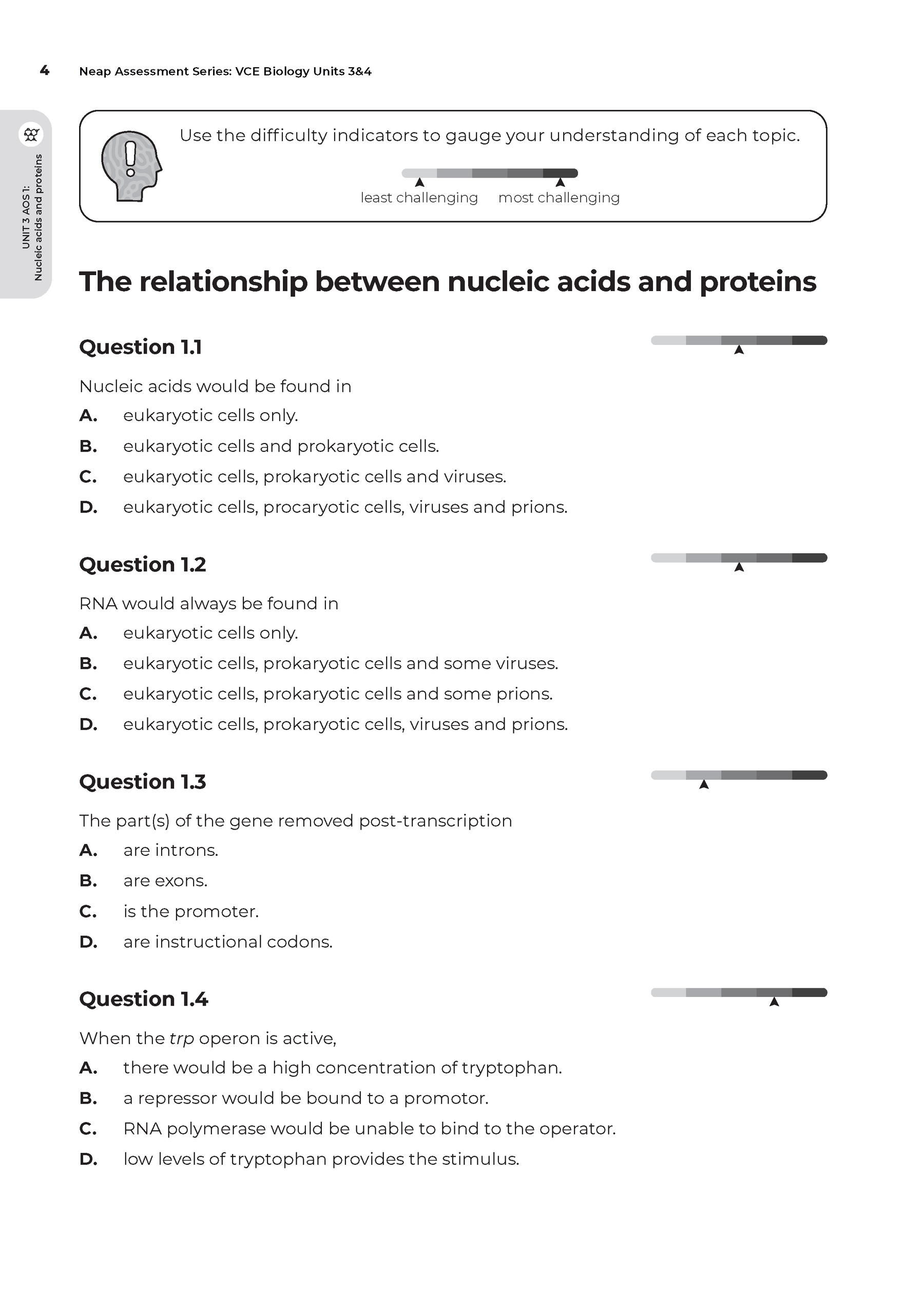 Neap Assessment Series: VCE Biology Units 3&4