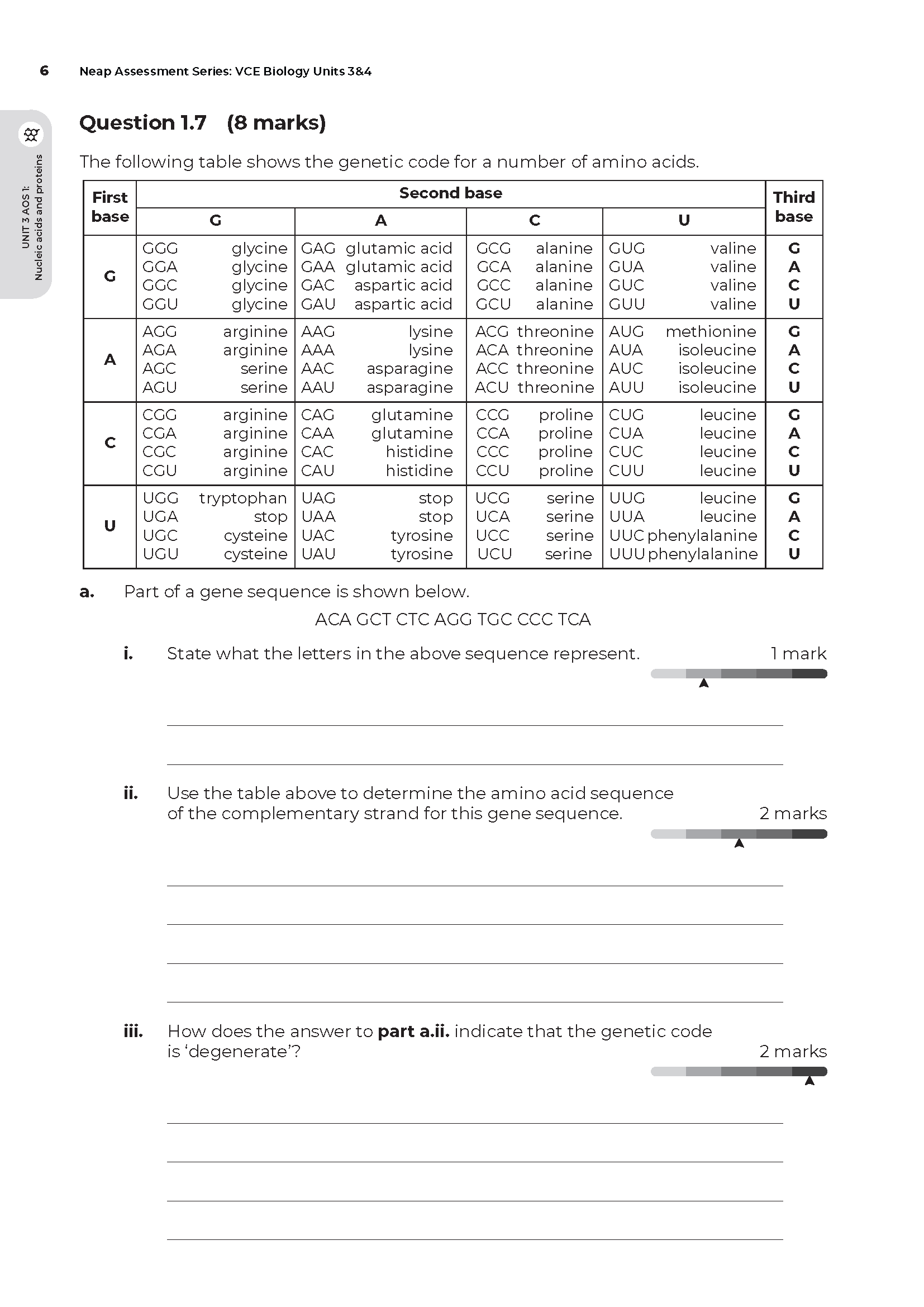 Neap Assessment Series: VCE Biology Units 3&4