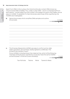 Neap Assessment Series: VCE Biology Units 3&4