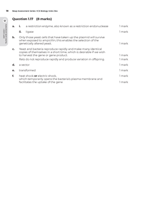 Neap Assessment Series: VCE Biology Units 3&4