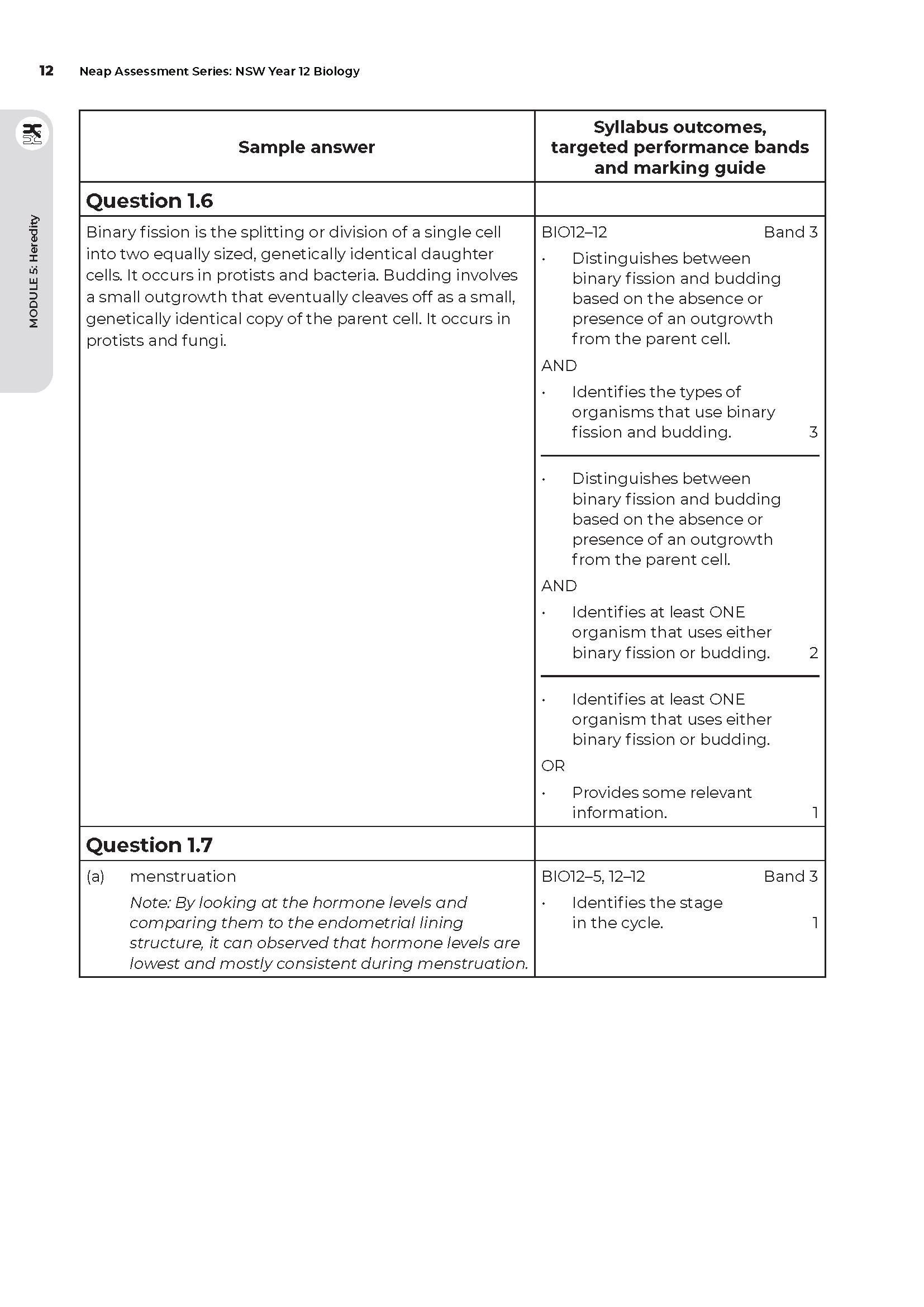 Neap Assessment Series: NSW Year 12 Biology