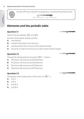 Neap Assessment Series: VCE Chemistry Units 1&2