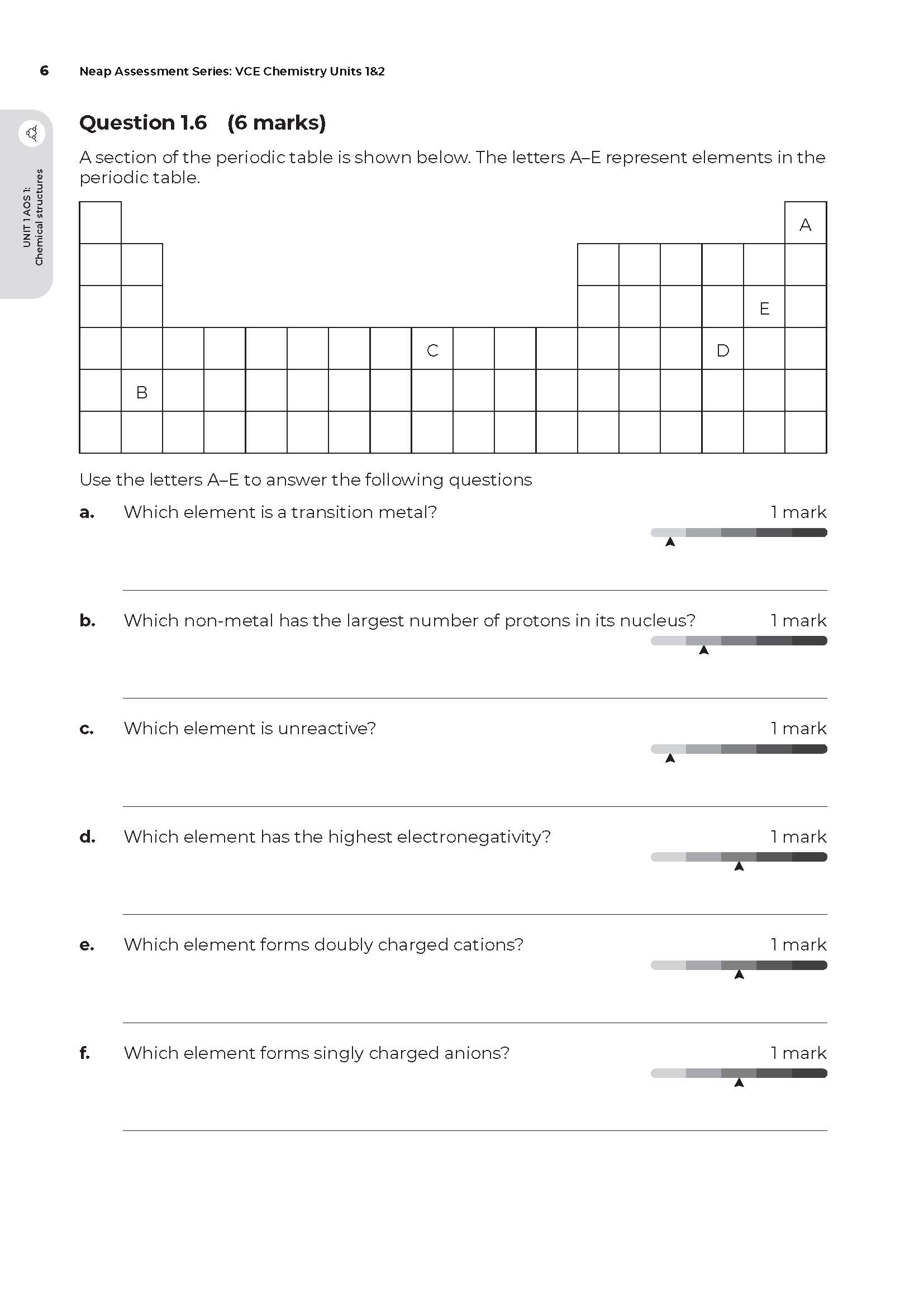 Neap Assessment Series: VCE Chemistry Units 1&2