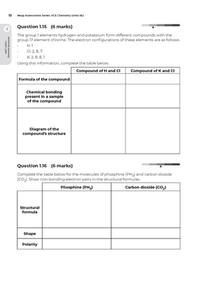 Neap Assessment Series: VCE Chemistry Units 1&2