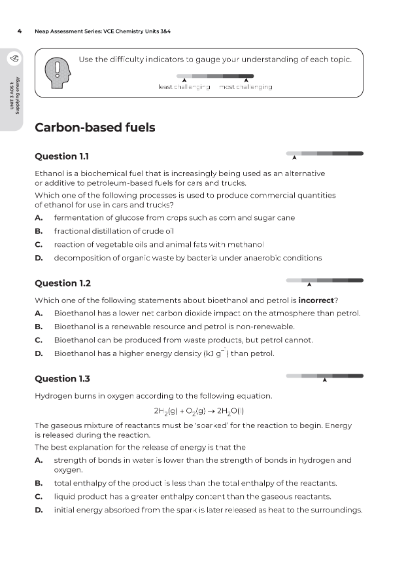 Neap Assessment Series: VCE Chemistry Units 3&4