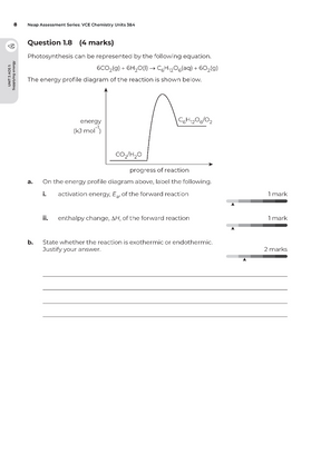 Neap Assessment Series: VCE Chemistry Units 3&4