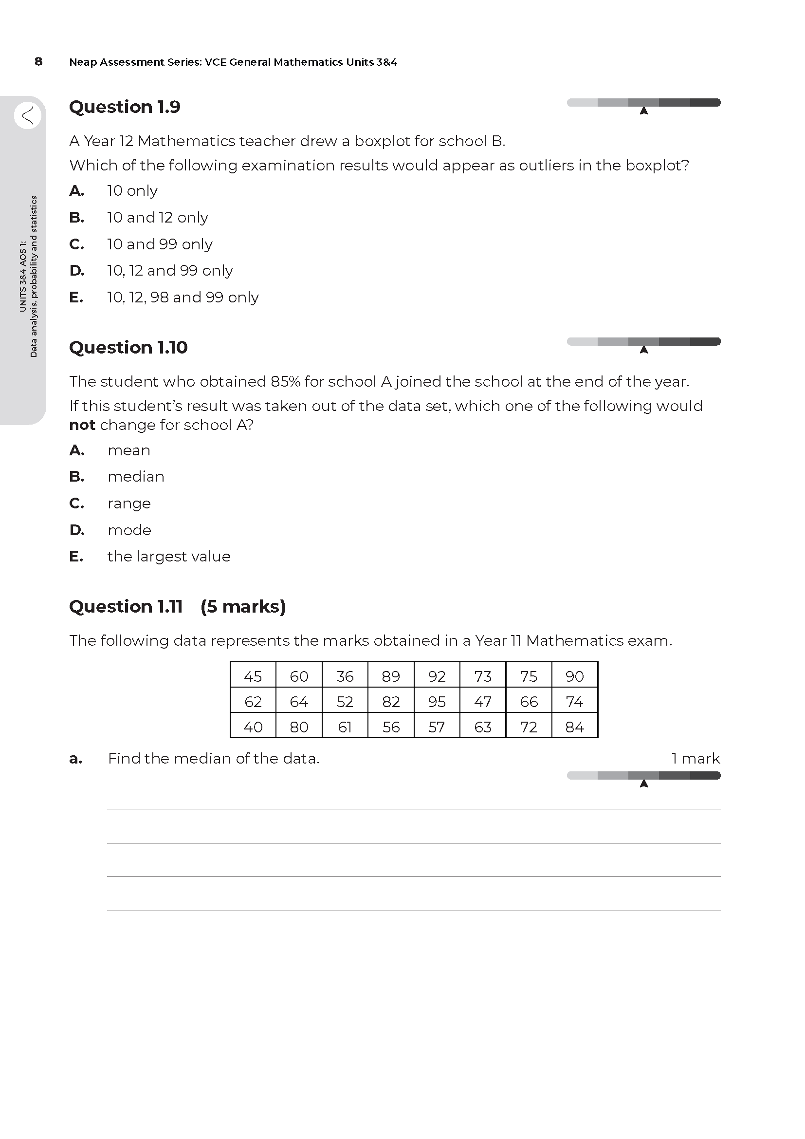 Neap Assessment Series: VCE General Maths Units 3&4