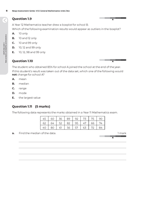 Neap Assessment Series: VCE General Maths Units 3&4