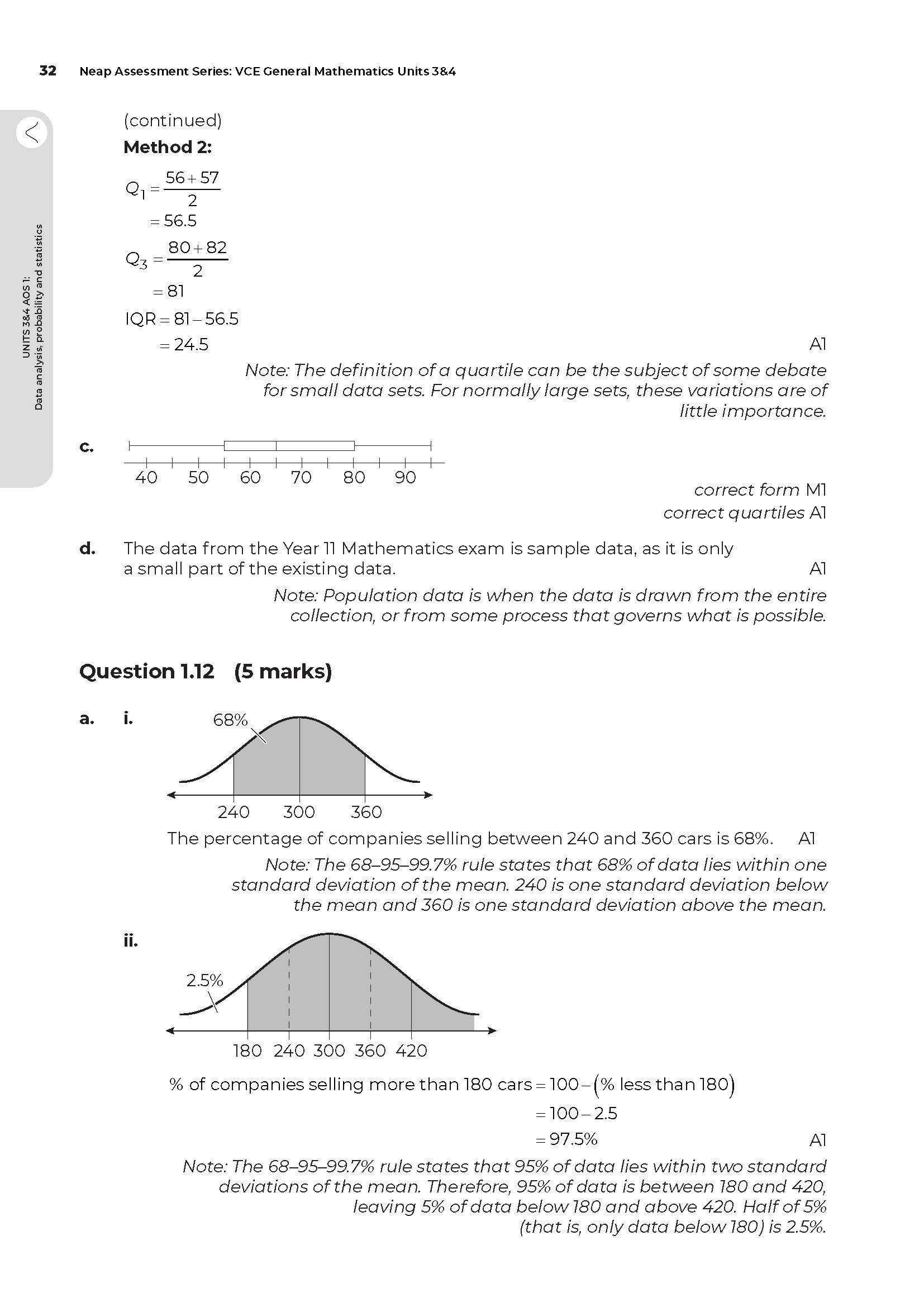 Neap Assessment Series: VCE General Maths Units 3&4