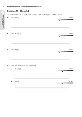 Neap Assessment Series: VCE Mathematical Methods Units 3&4