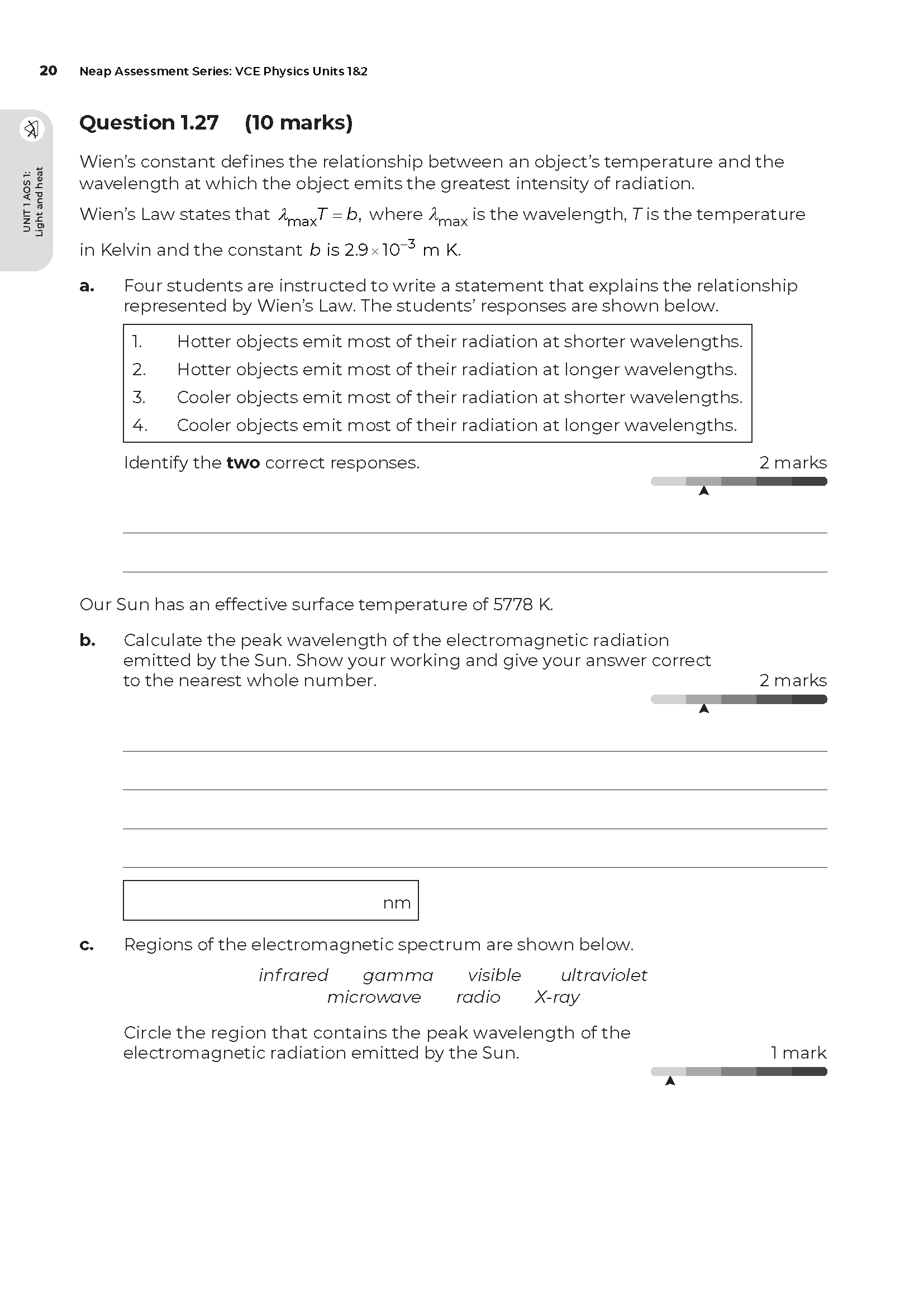 Neap Assessment Series: VCE Physics Units 1&2