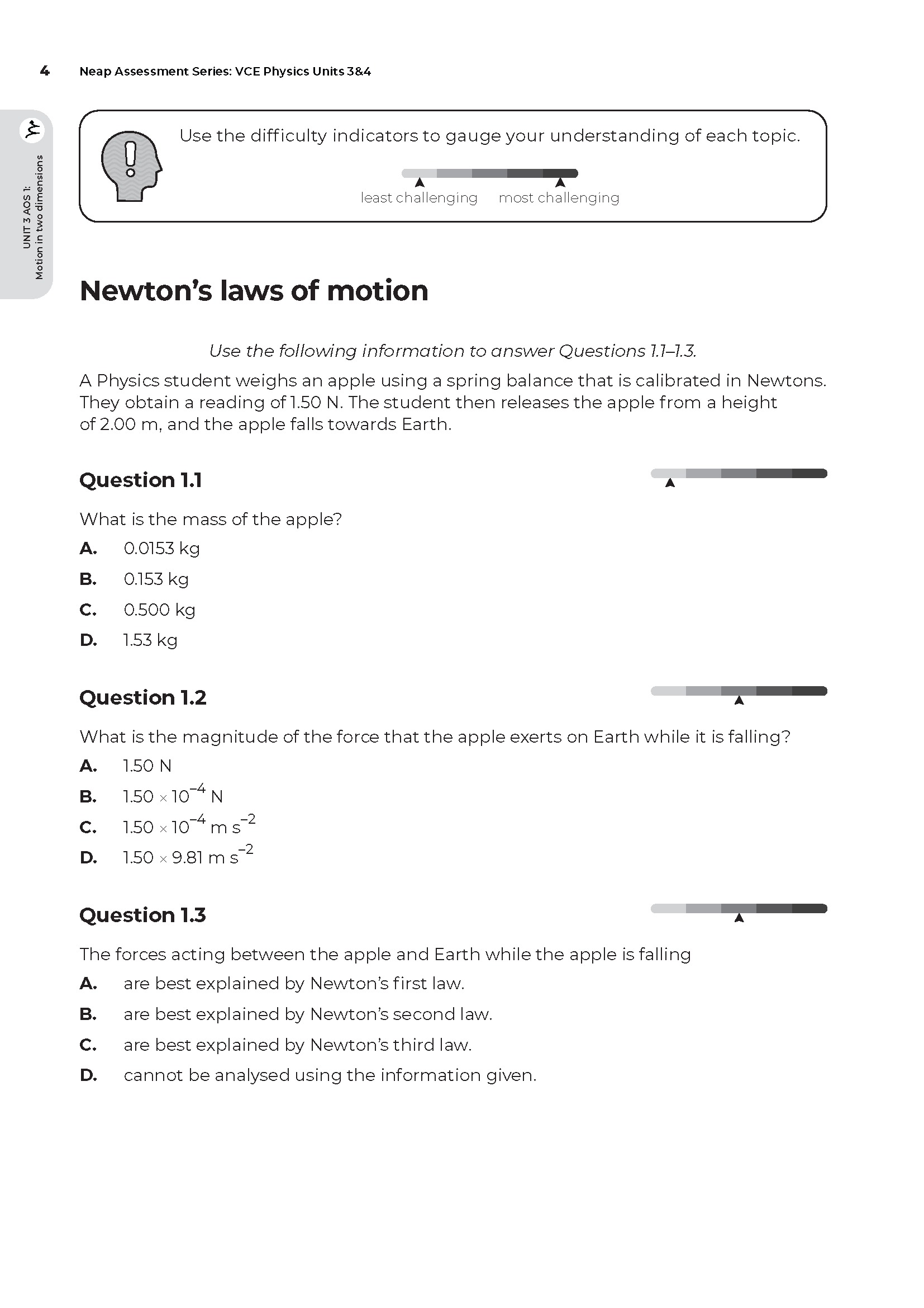 Neap Assessment Series: VCE Physics Units 3&4