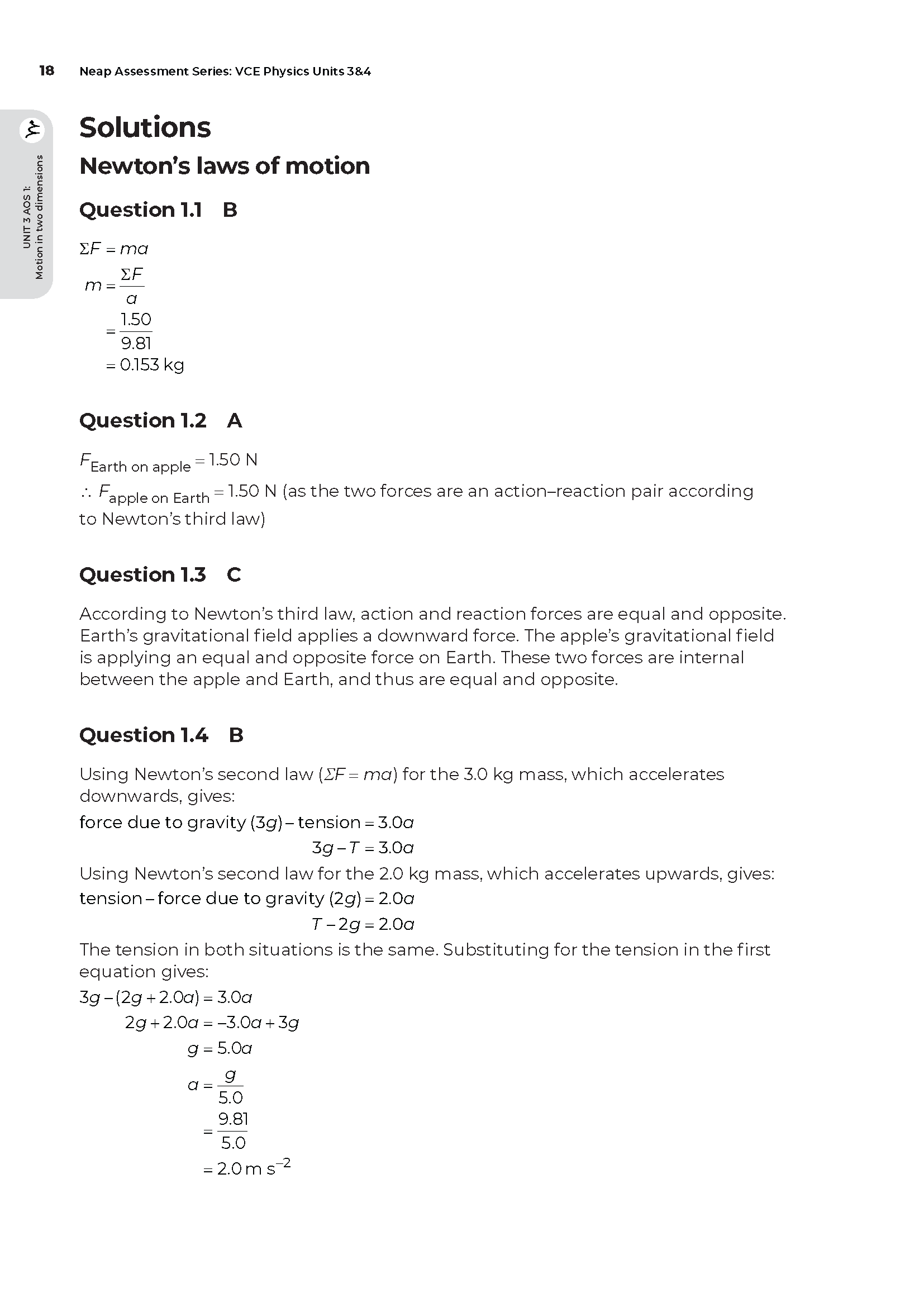 Neap Assessment Series: VCE Physics Units 3&4