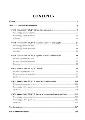 Neap Assessment Series: VCE Specialist Maths Units 3&4