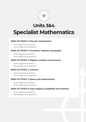 Neap Assessment Series: VCE Specialist Maths Units 3&4