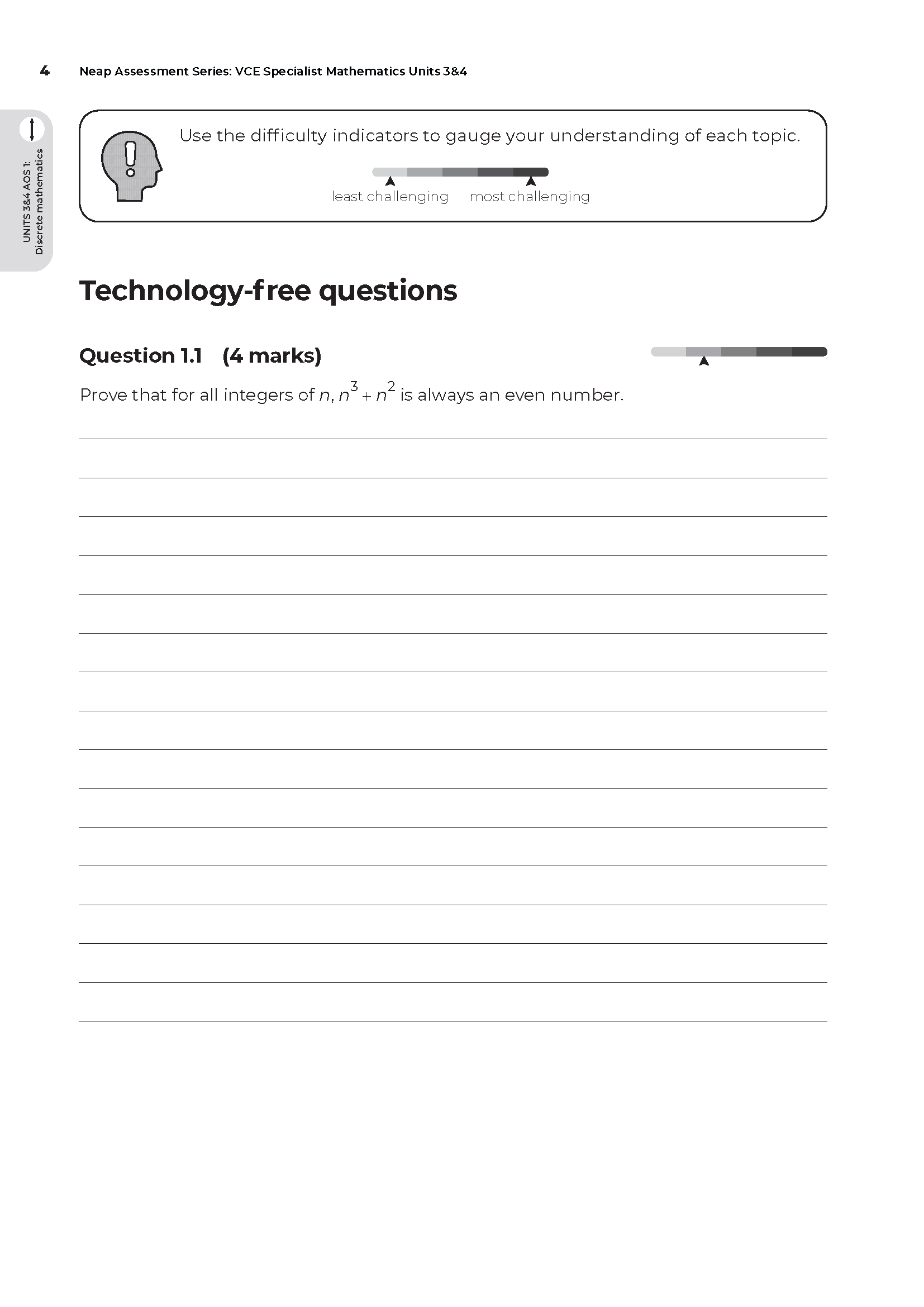 Neap Assessment Series: VCE Specialist Maths Units 3&4