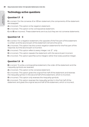 Neap Assessment Series: VCE Specialist Maths Units 3&4