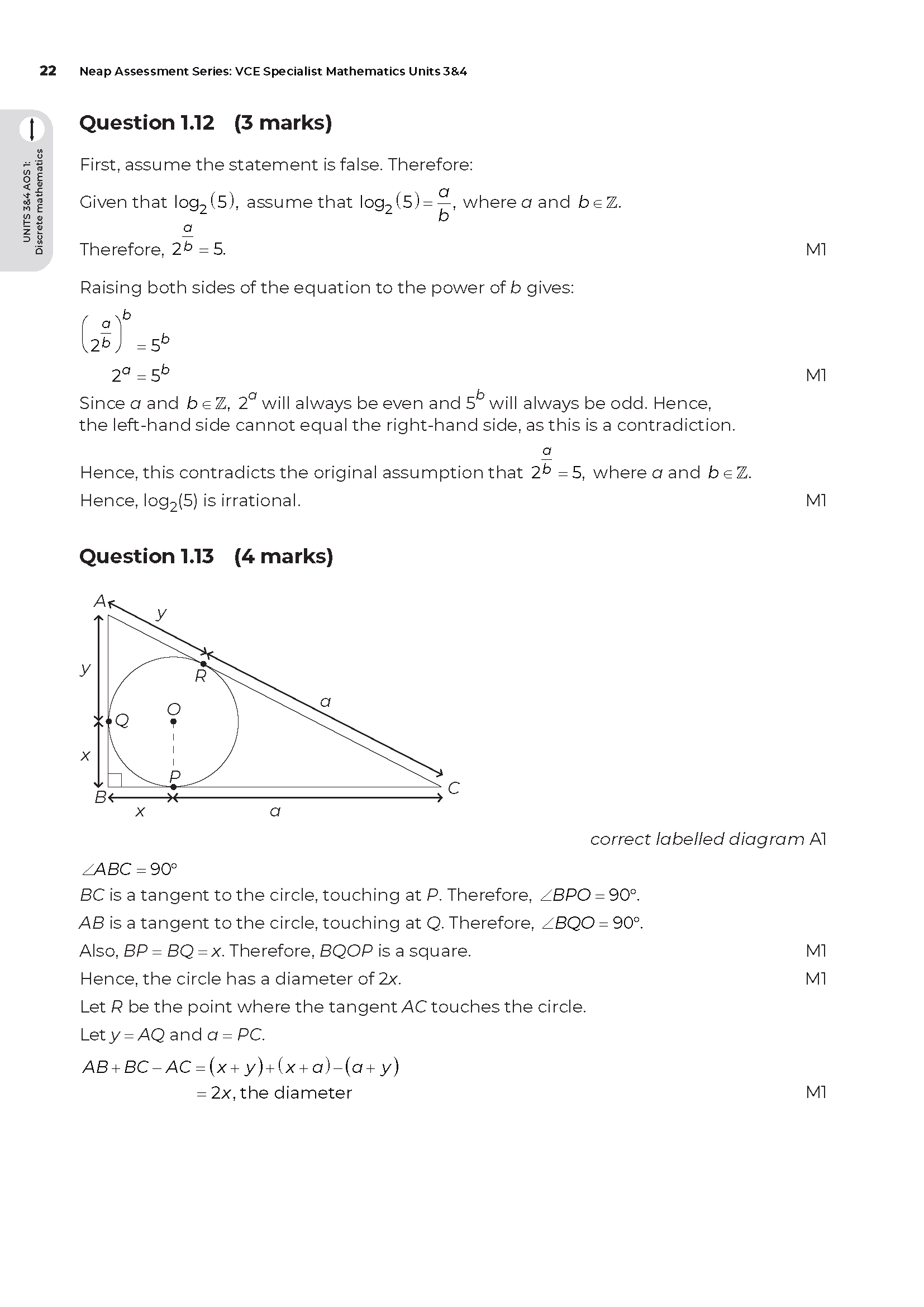 Neap Assessment Series: VCE Specialist Maths Units 3&4