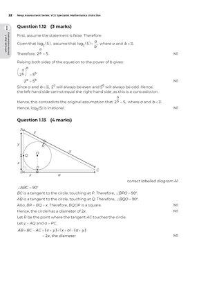 Neap Assessment Series: VCE Specialist Maths Units 3&4